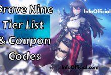 Brave Nine Tier List & Coupon Codes
