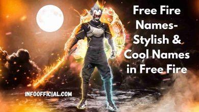 Free Fire Names: 3750+ Stylish & Cool Names in Free Fire